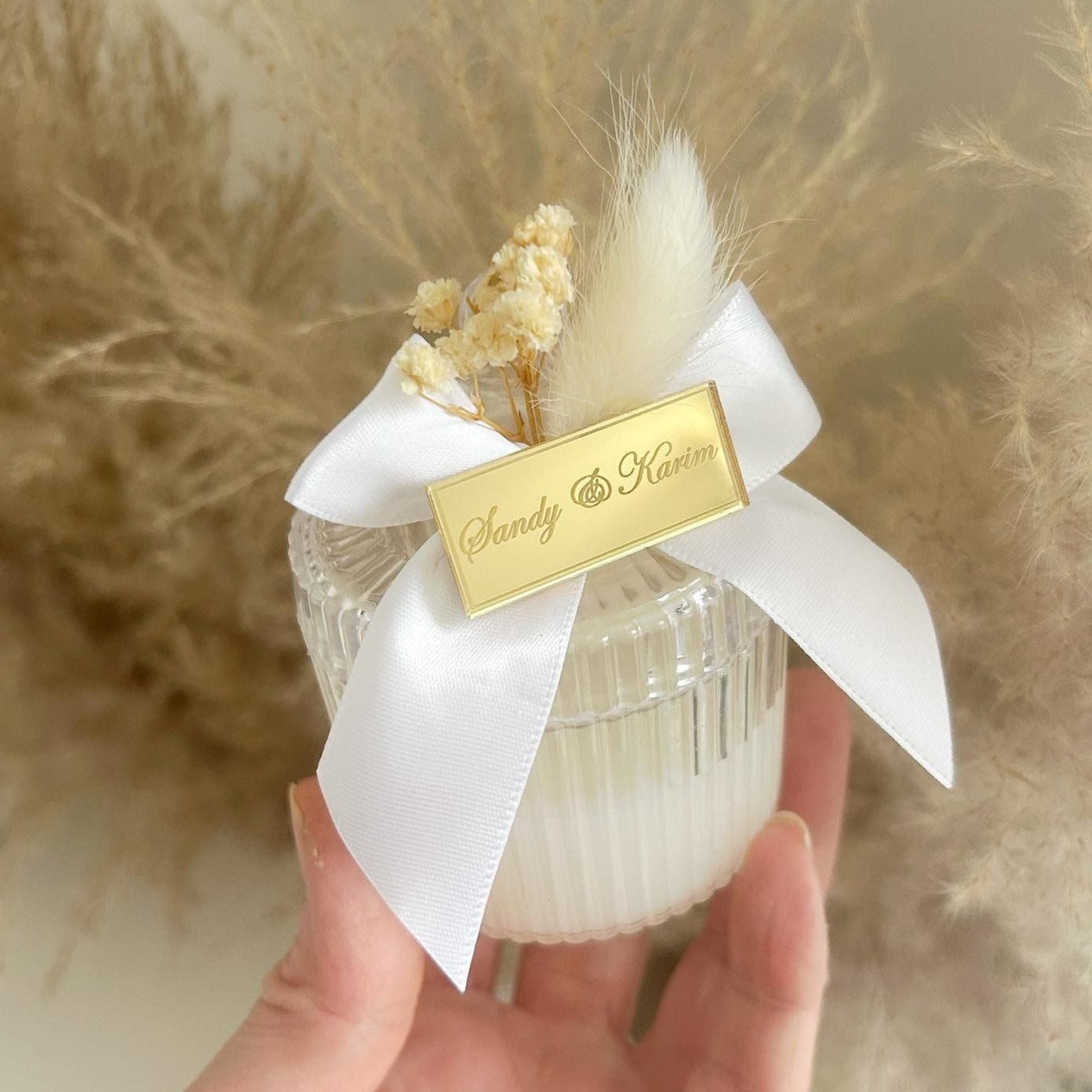 Wedding gift candle